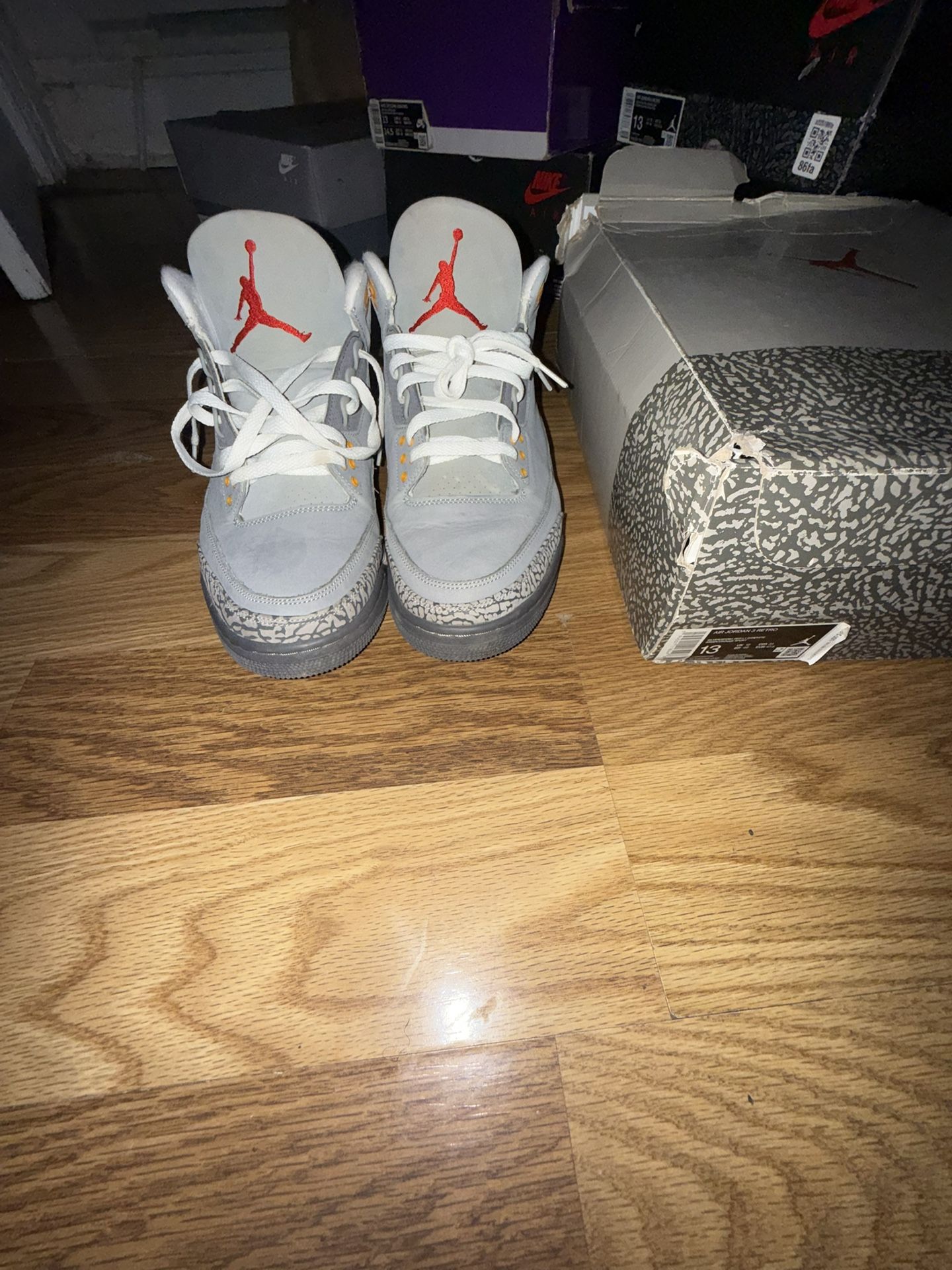 Jordan 3 Cool Grey Size 13