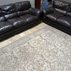2 Nice Leather Sofas (couches)