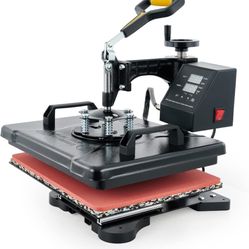 CREWORKS Heat Press Machine Professional 360 Swing-Away T-Shirt Press