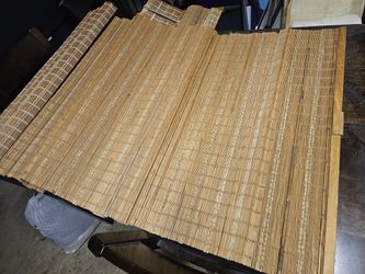 Set Of 7 Bamboo Blinds