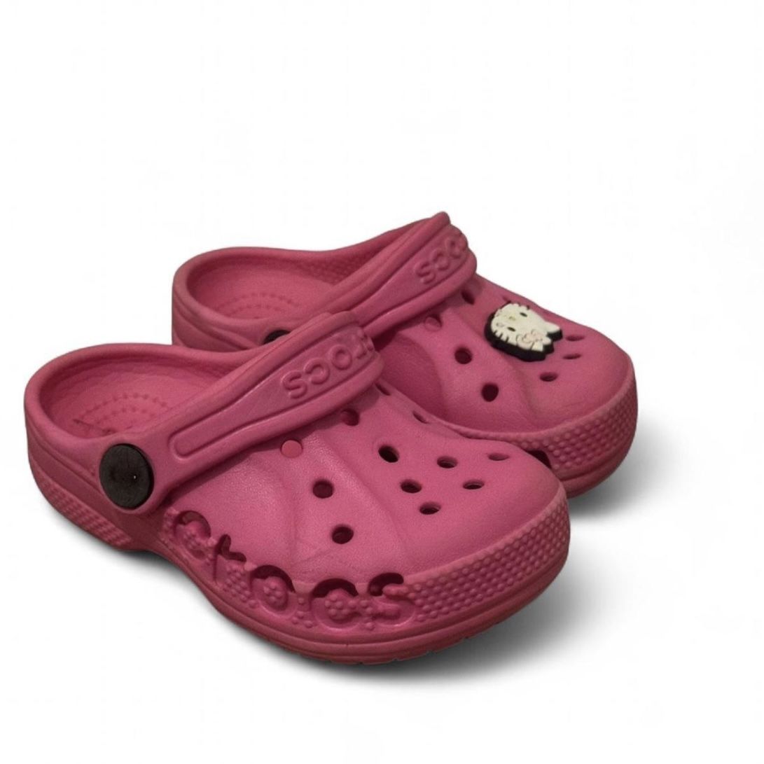 Crocs Baya toddler girls pink Clogs