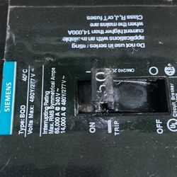 50 480v 3p Bolt on breaker