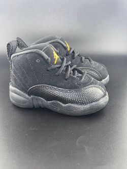 Jordan 12 Retro Black Taxi (TD) Sz 4c