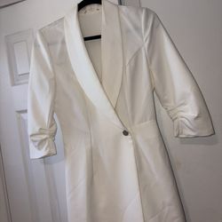 White Business Casual One Piece 