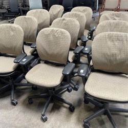 8 Steelcase Leap Office  Rolling Computer Chairs! Only $60 Ea!