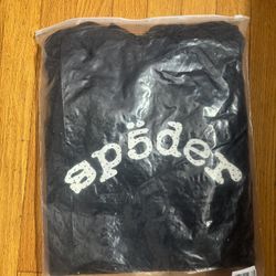 Black Rhinestones Sp5der Hoodie   