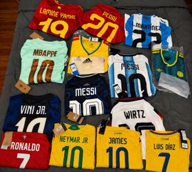 World Cup Soccer Jerseys 🇦🇷🇪🇸🇫🇷🇧🇷 | Messi • Yamal • Mbappé • Pedri • Vini Jr. ⚽️