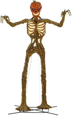 12 Ft Inferno Halloween Pumpkin Statue Decoration 