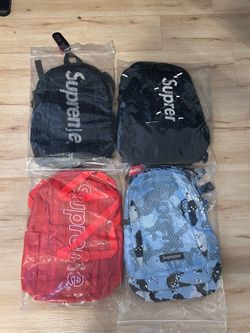 Supreme backpacks Blue, Red, & Black