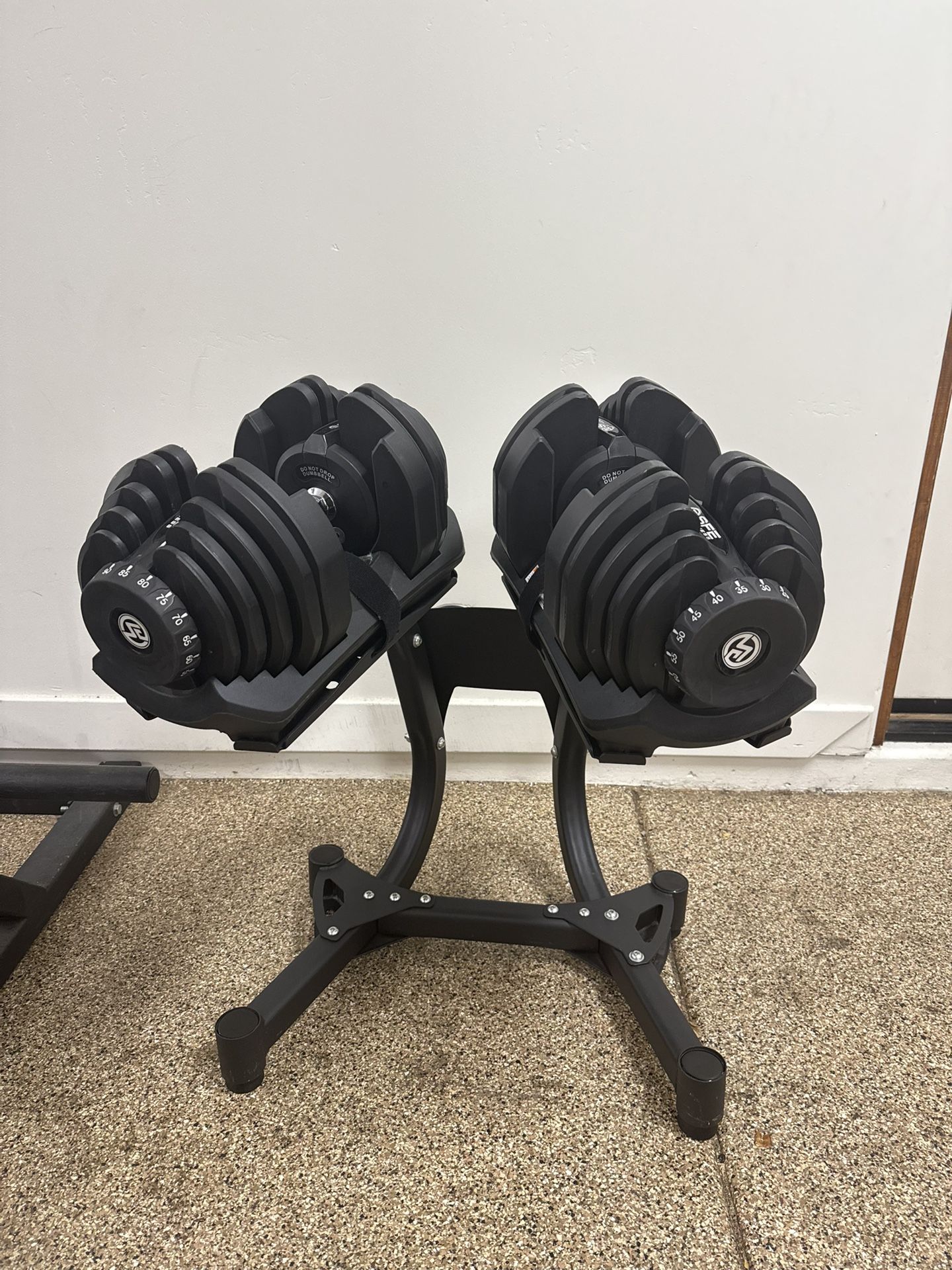 10-90 Adjustable Dumbbells with Stand