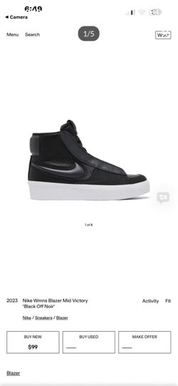 Nike Women’s blazer mid victory “black off noir”