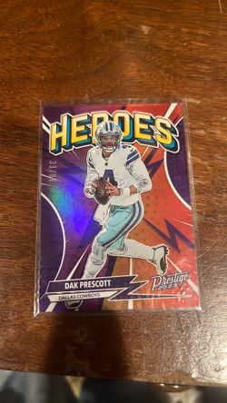Dak Prescott heroes card numbered 39 /99 Dak Prescott heroes card numbered 39 out of 99