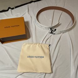 Louis Vuitton Belt White 
