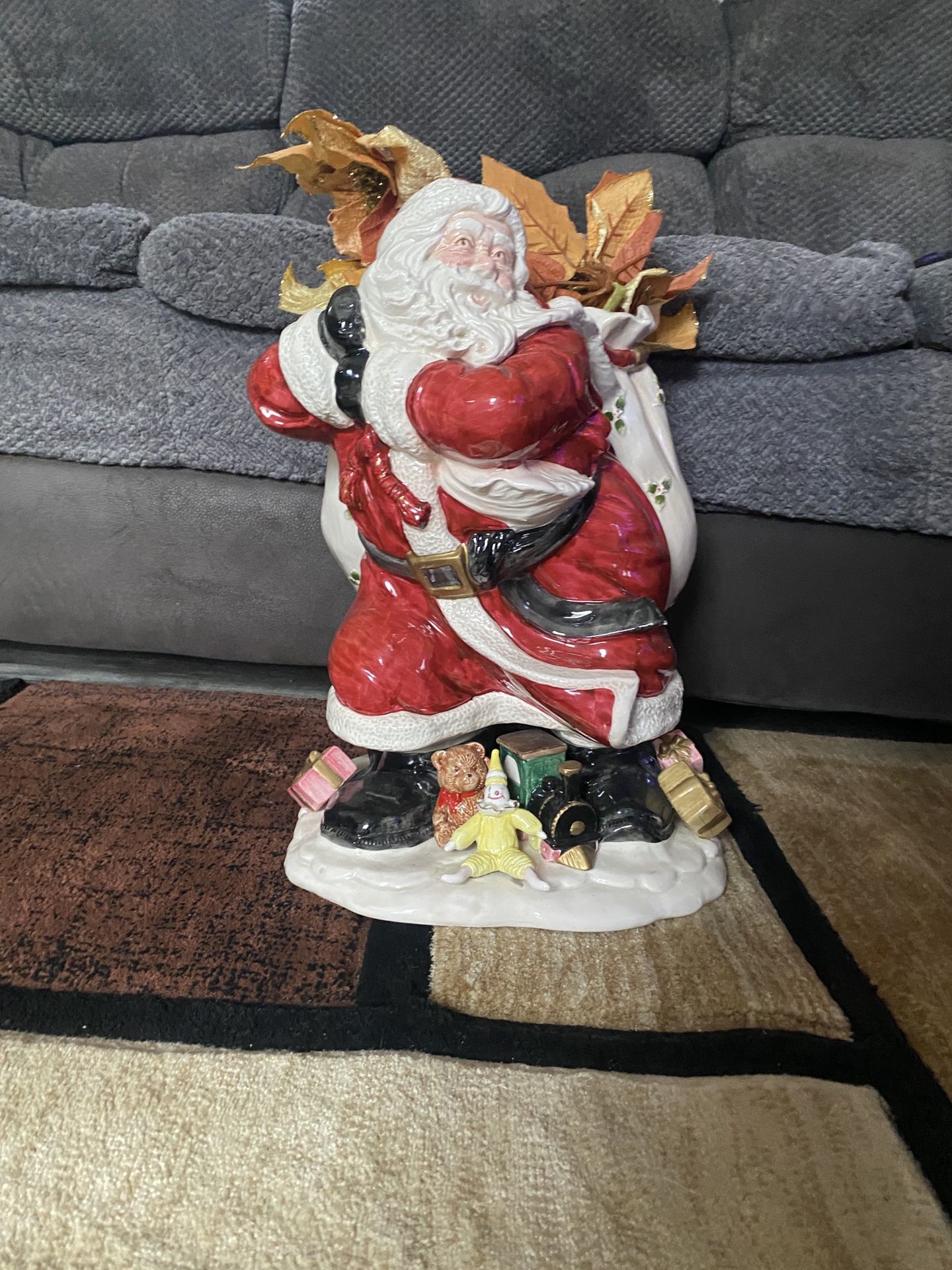 Vintage Fitz & Floyd Ceramic Santa