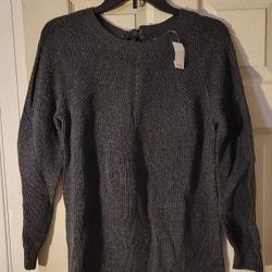 LOFT Dark Gray Sweater, size Small, NWT