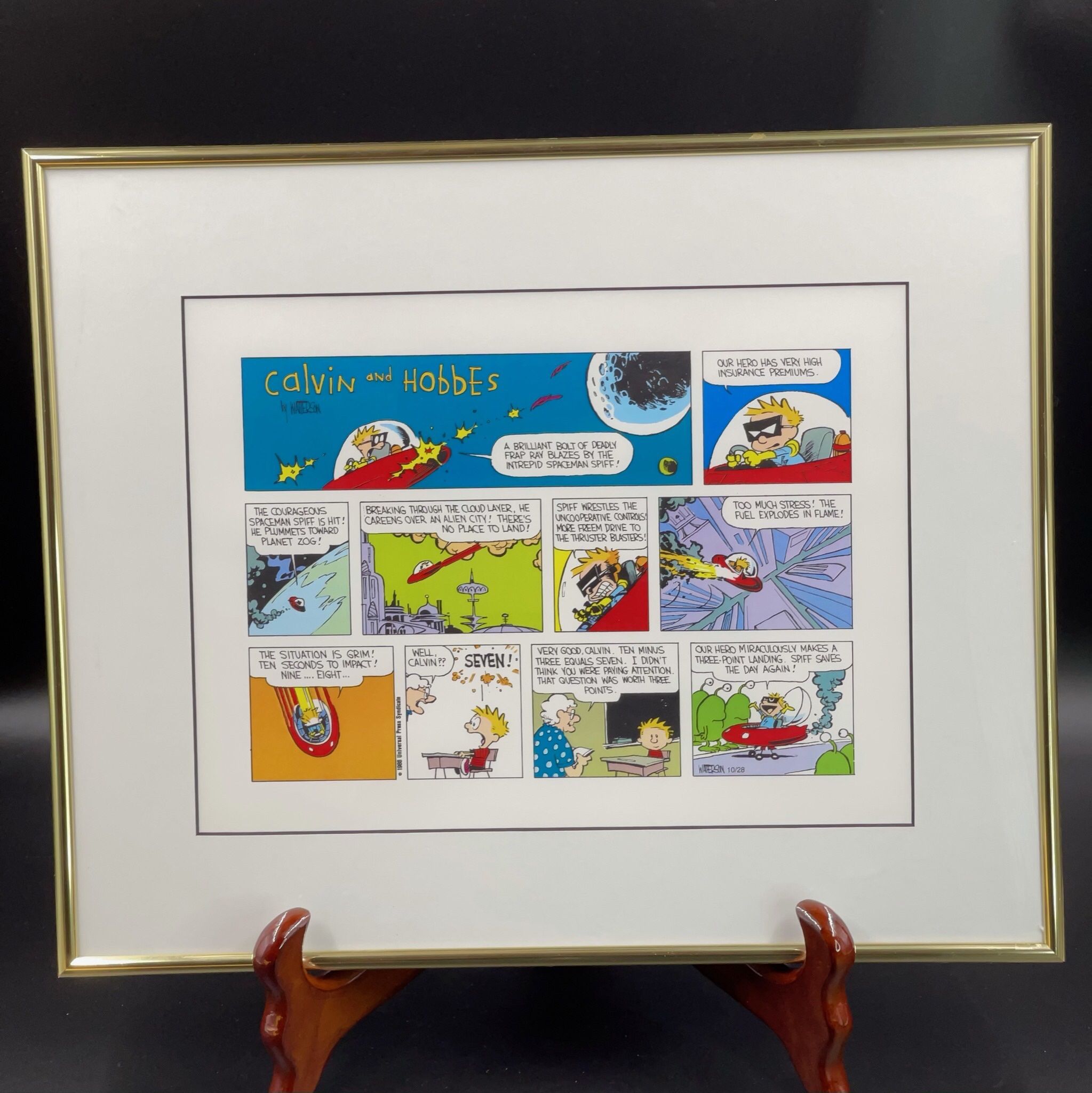 Calvin And Hobbes Comic Art Print