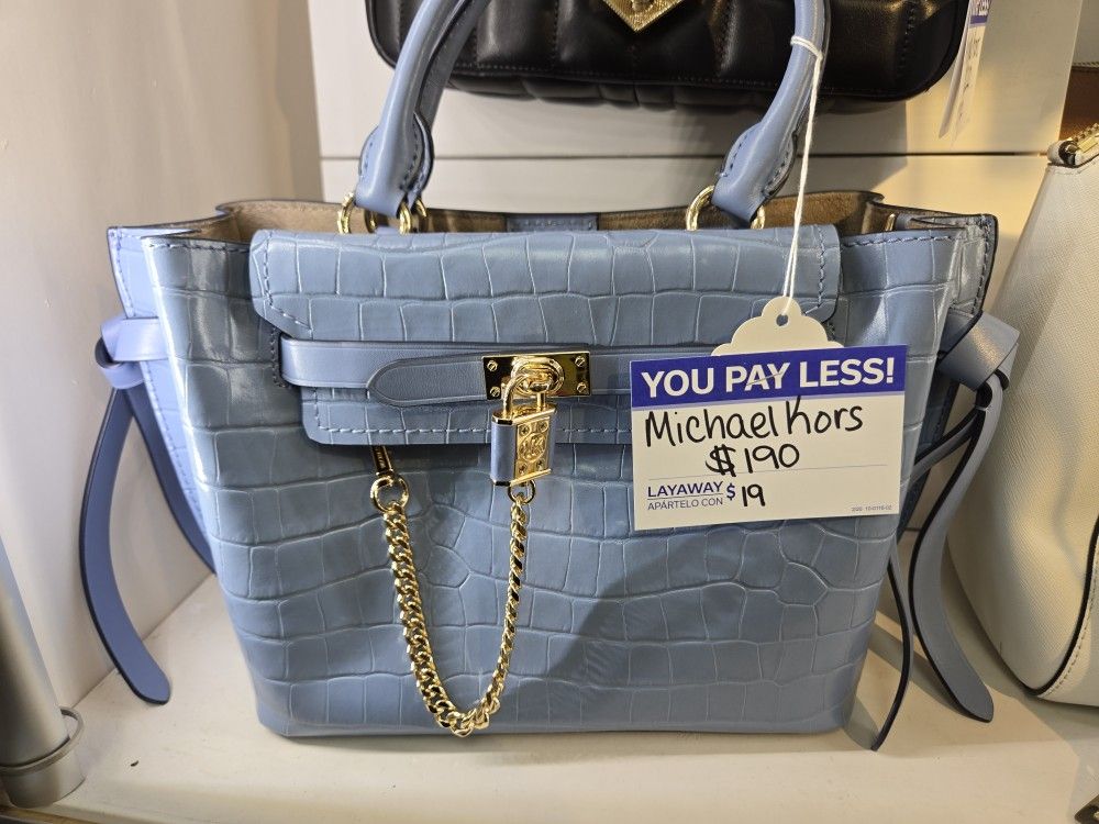 Michael Kors Alligator Embossed Leather Purse