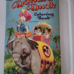 Vintage Walt Disney Donald Duck Coloring Book