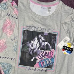  Friends Tv Show Pajama Set Womens Size  L