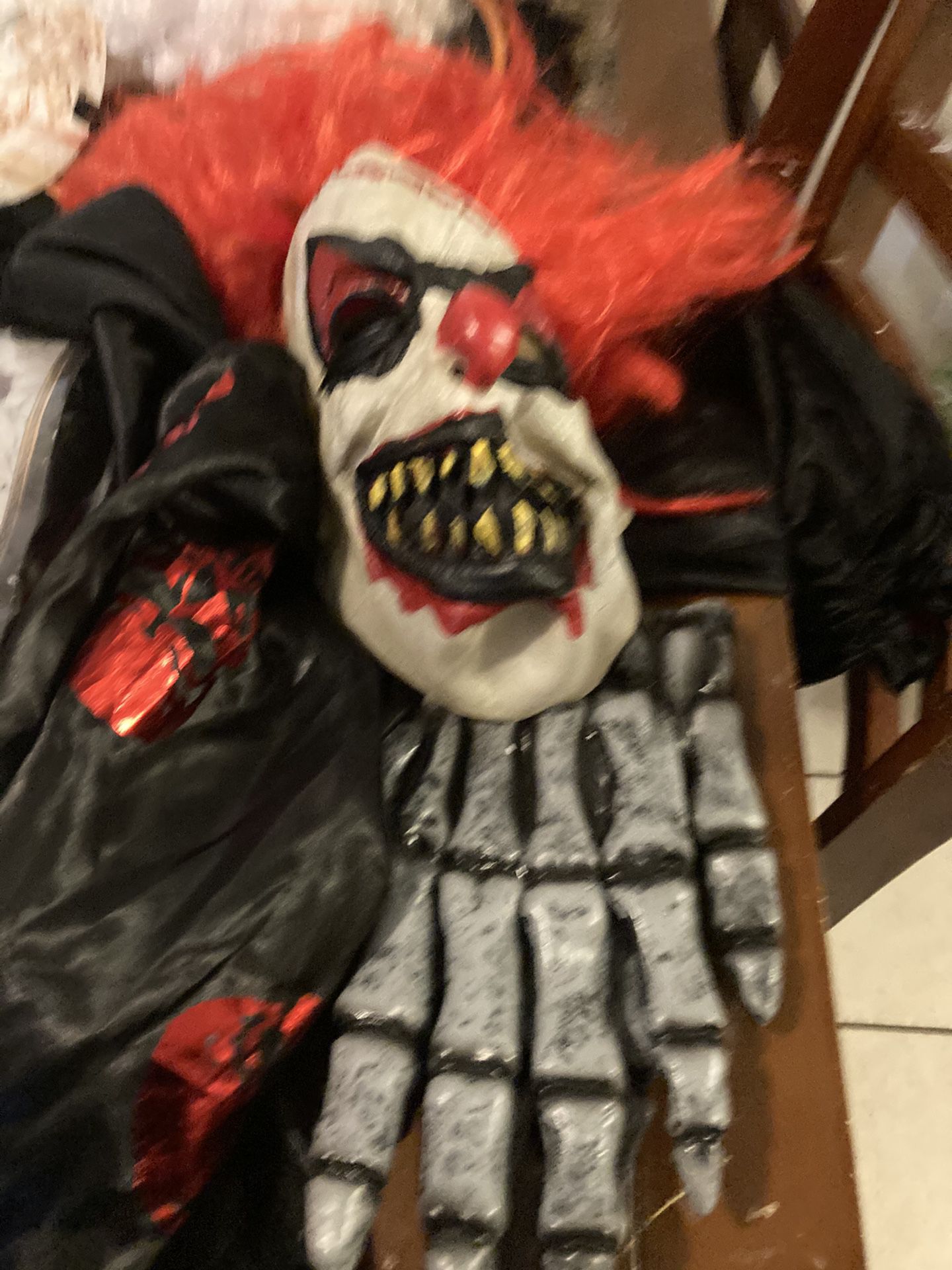 Killer clown adult male costume $15 firm