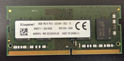 Kingston 8GB DDR4 3200MHz SO-DIMM RAM