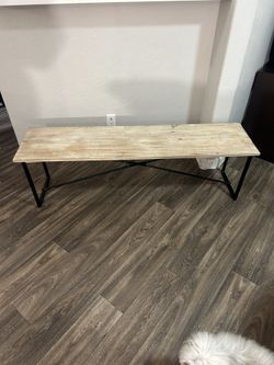 Mid Century Wood Bench