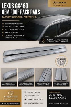 Lexus GX460 OEM Roof Rack Rails (Pair)