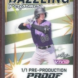 Really Nice And Rare Leaf Metal Dazzling 1/1 Jordan Beck Rookie Cards... Mint.!!!