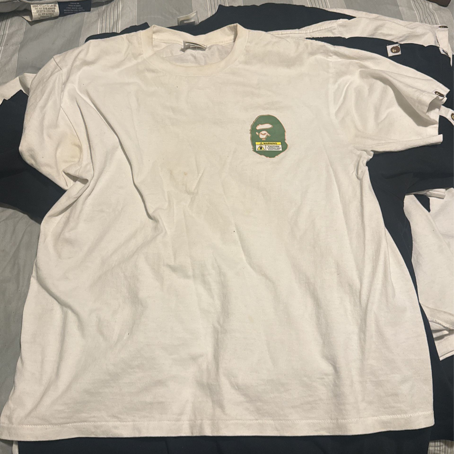 Used Bape T Shirt Size L