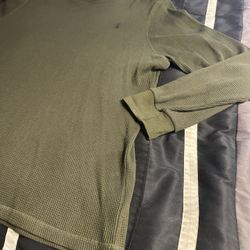 Polo Ralph Lauren Men's Thermal Long Sleeve Shirt Olive (XXL)