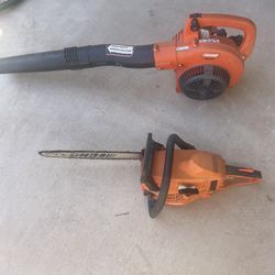 echo chain saw and blower good condition