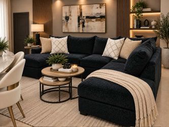Beautiful Doble Chaise Sectional – Many Colors USA Made Sectional – Custom Colors