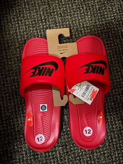 Nike Victori One Slides Men, Size 12, University Red CN9675-600
