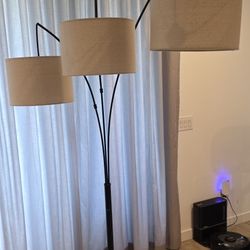 Like New 3 Light Arc Floor Light