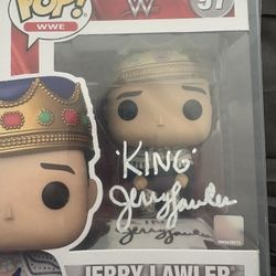 WWE Jerry Lawler Signed Funko Pop