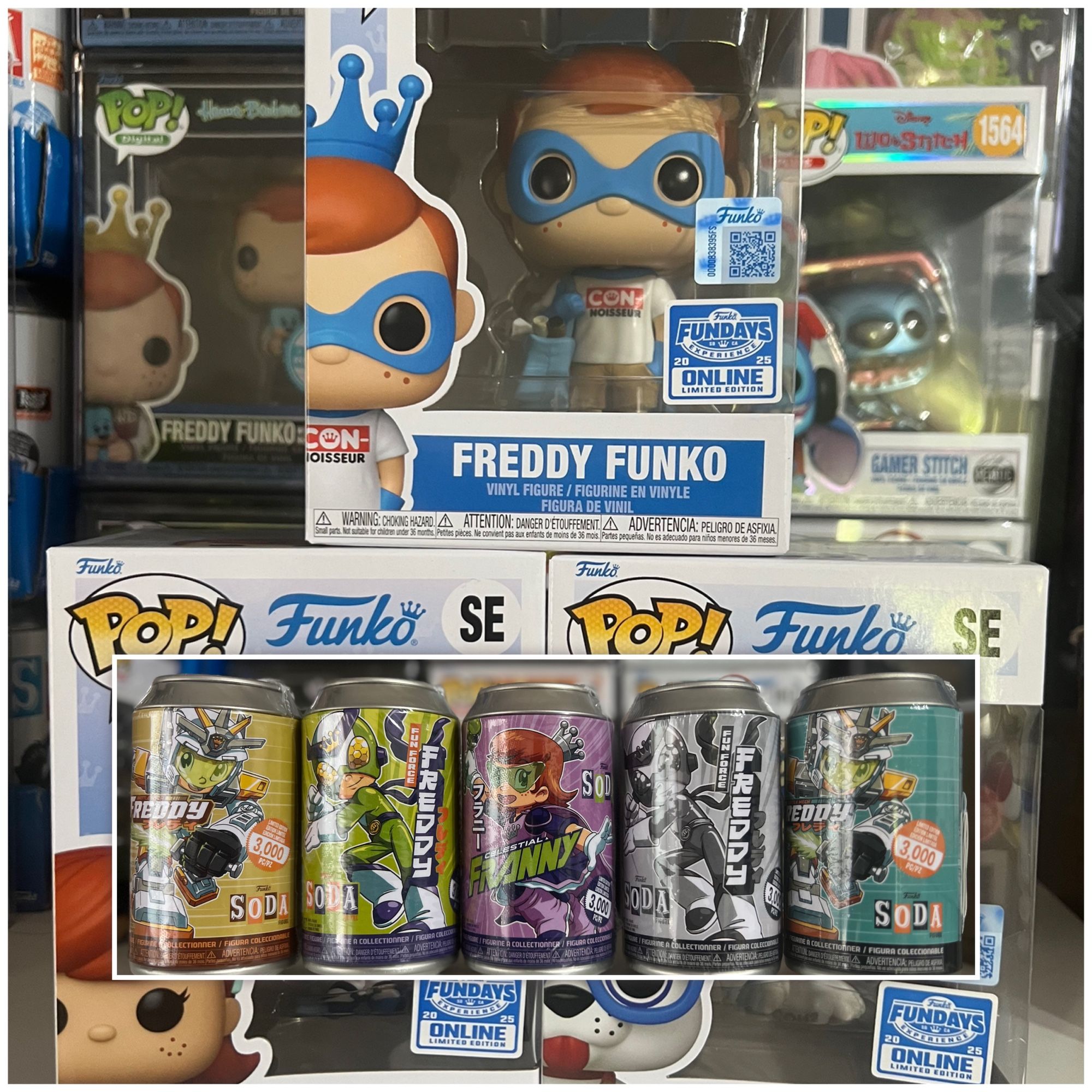 Funko Pop Fundays 2025 Icons Freddy - Franny & Proto Funko Sodas