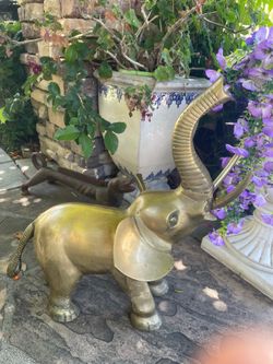 Vintage brass elephant figurine