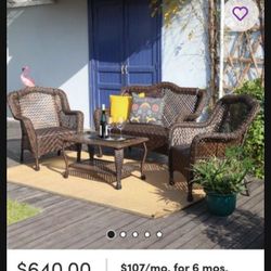 Patio Chair Set With Built-in Cushions Patio Set Patio Furniture Outdoor Furniture High Quality Brand New Outdoor Chairs 🆕