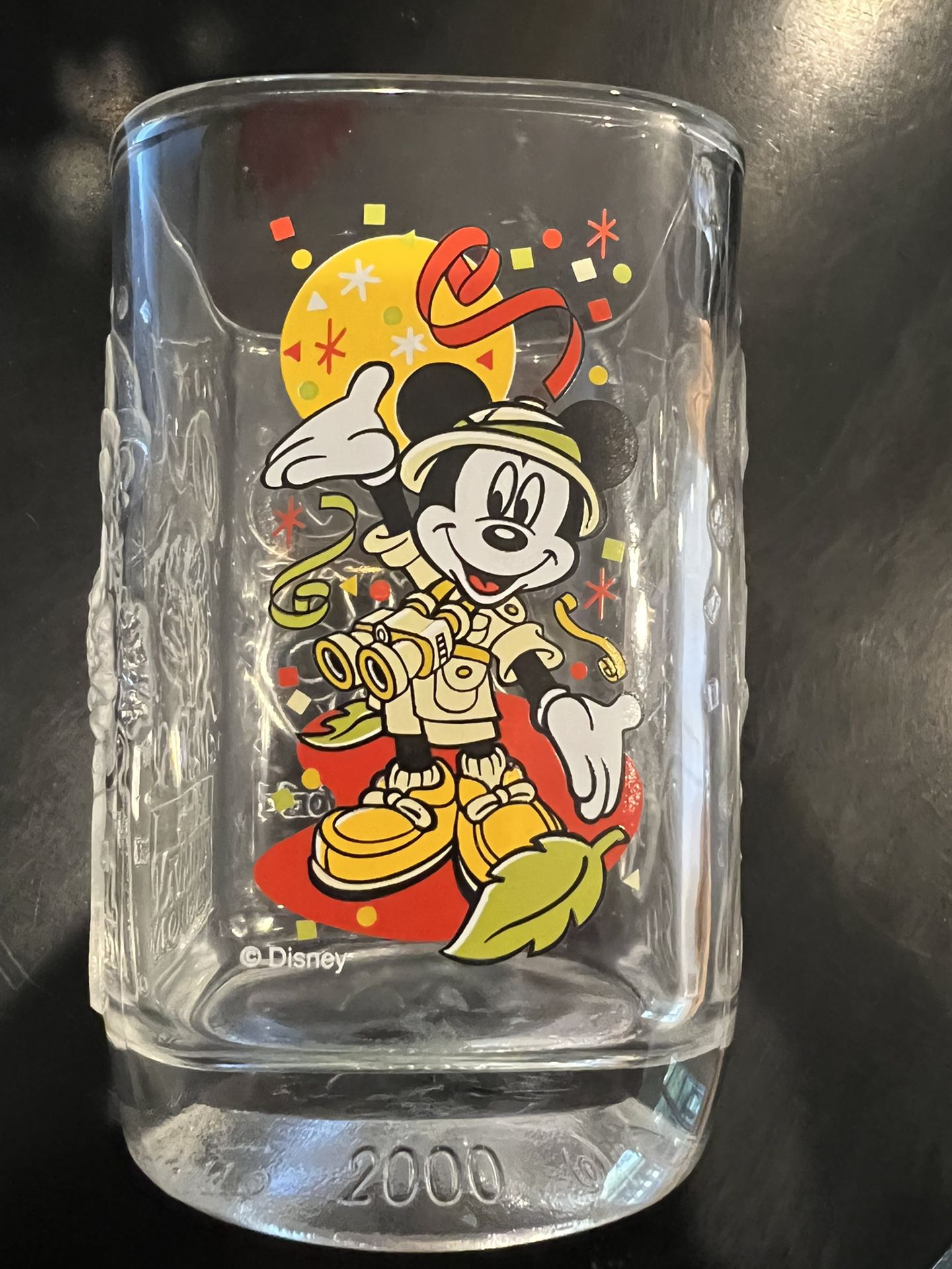 Disney Y2K Mickey Mouse Glass