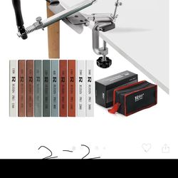 This is a sharpening tool that is "more professional and requires less skill" than a regular whetstone.