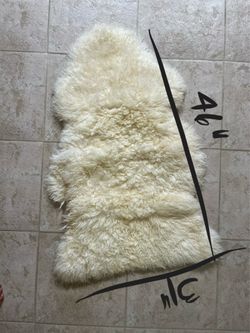 Real sheep skin rugs