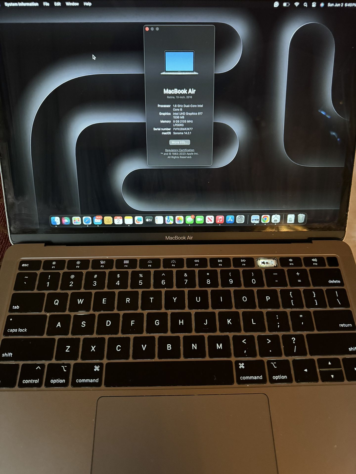 13in 2018 MacBook Air