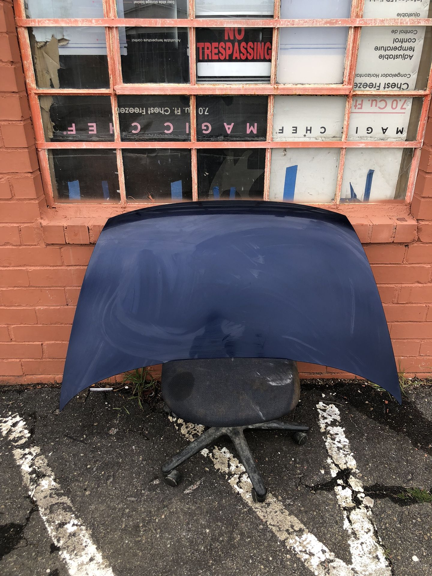 Blue Honda Civic 2007 Hood