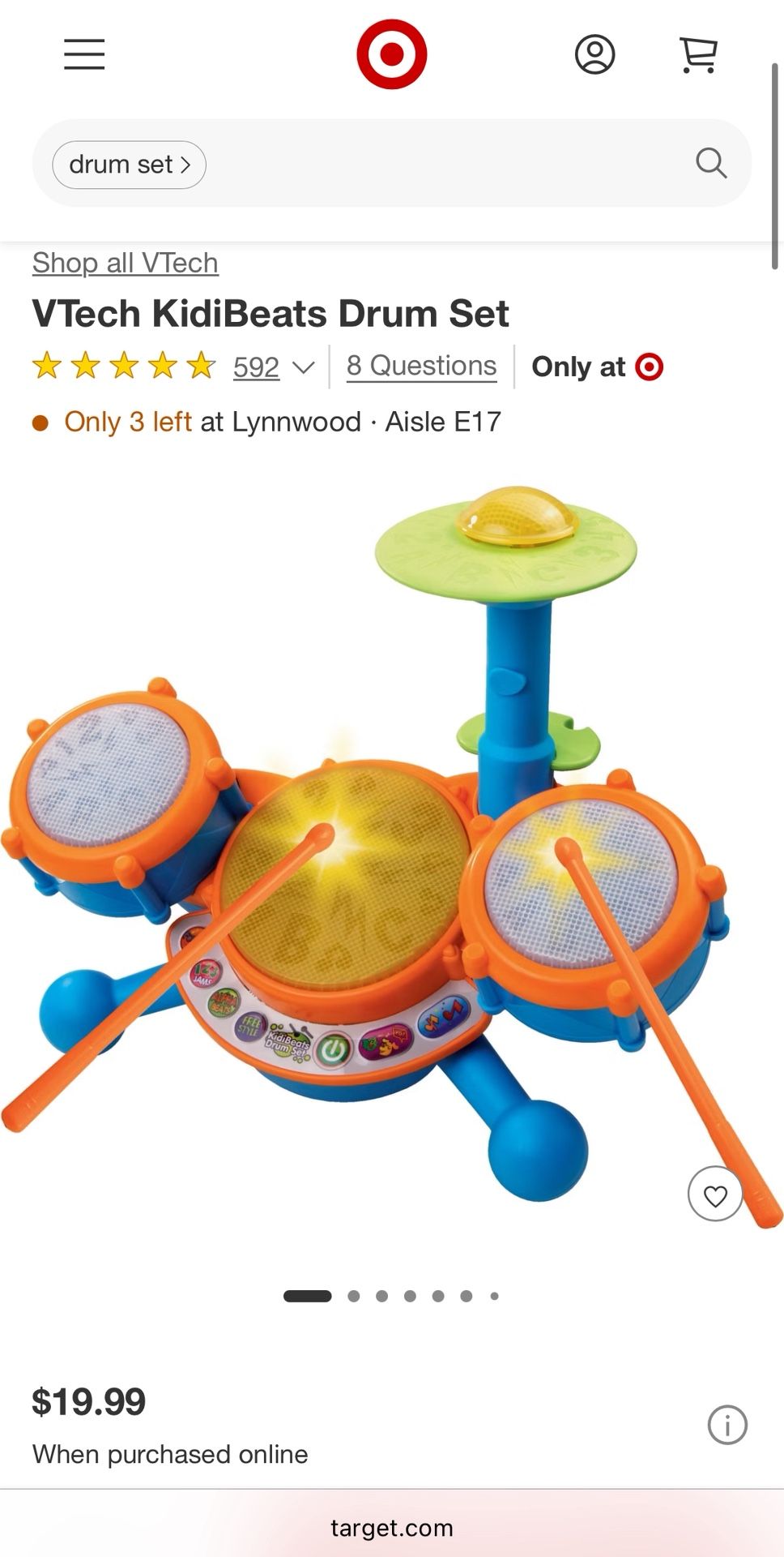**New In Box** Vtech Kidbeats Drum Set