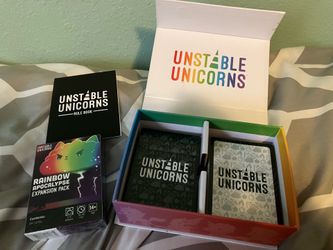 Unstable Unicorns Base Game and Rainbow Apocalypse Expansion Pack