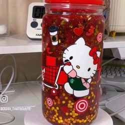 16oz Snow Globe Acrylic Cup