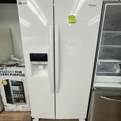 36” Whirlpool White French Door Refrigerator 