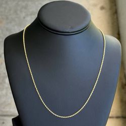 Jewelry 14k solid yellow gold Rope necklace chain 20.00" 1.50mm width