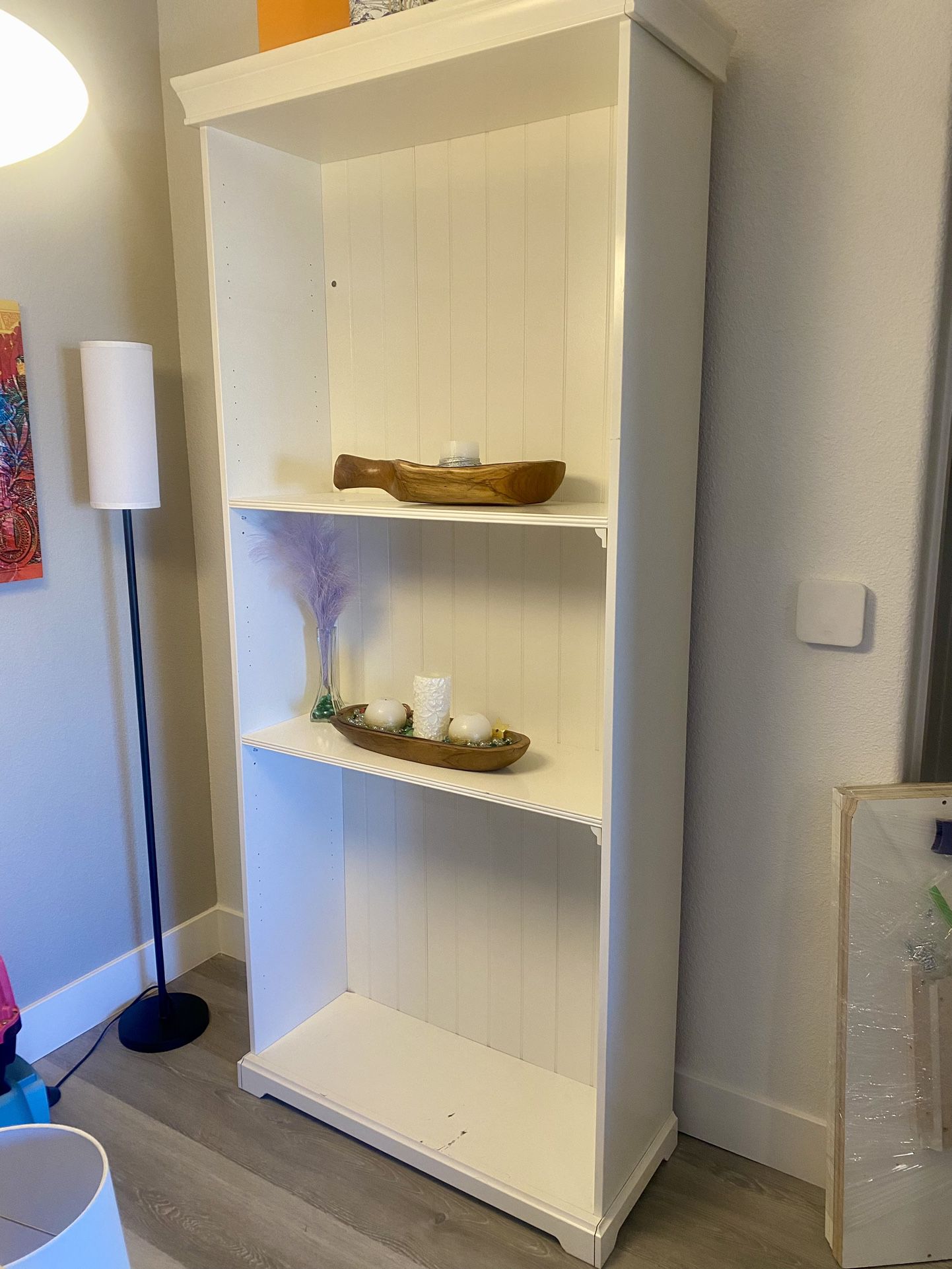 White Large Book Case 