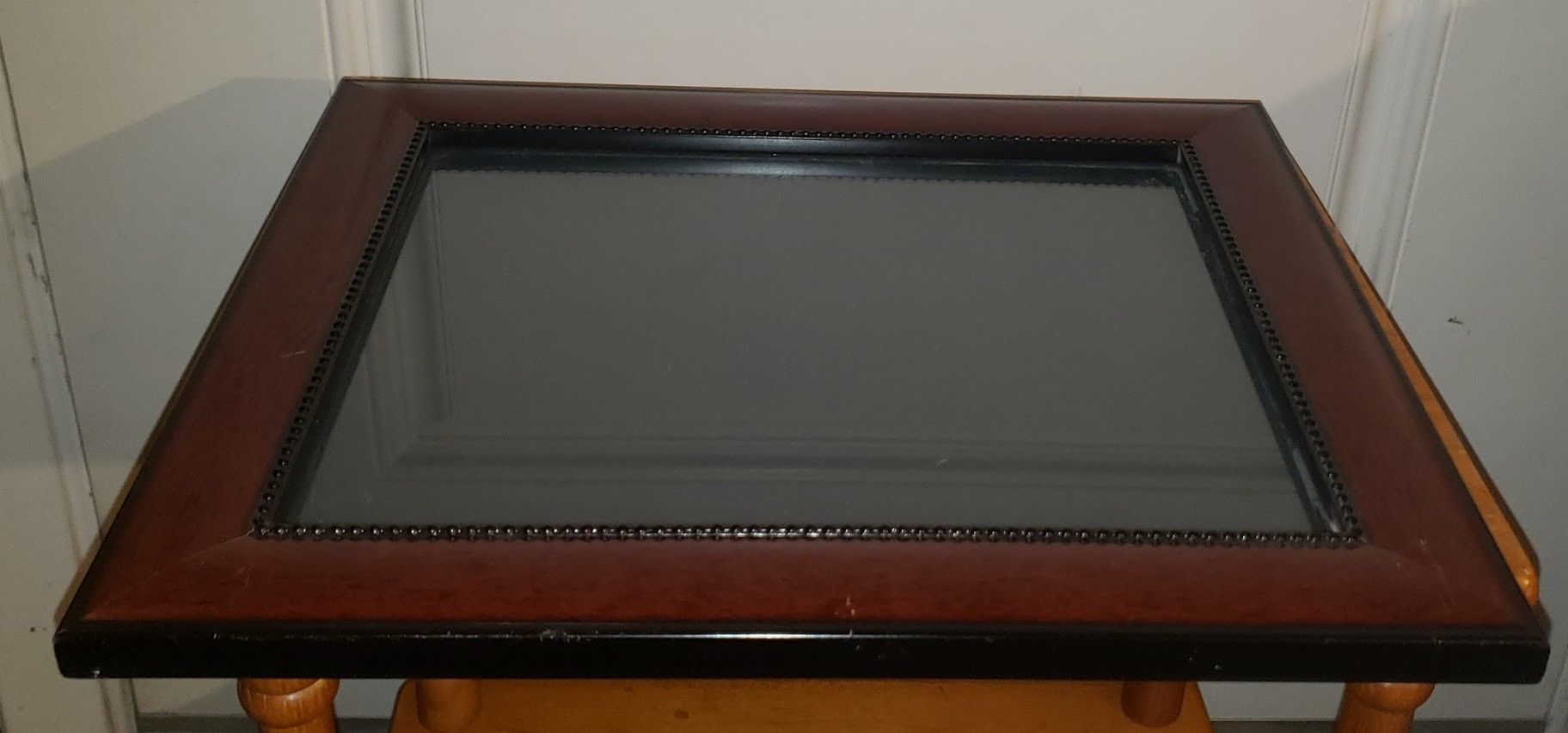 Mahogany/Burgundy with Black Decorative Trim Photo/Picture Frame